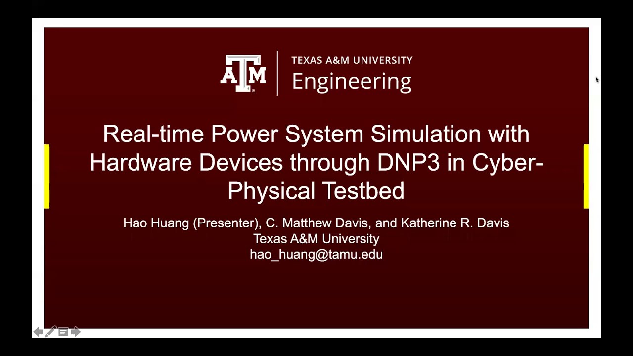 Real-time power system simulation with hardware devices through DNP3
